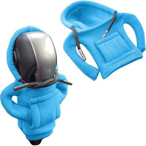 Peluche housse pour pommeau de vitesse voiture, couvre levier de vitesses décoratif fun, accessoire intérieur auto rose (1/4)