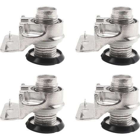 Lot de 4 patins de pieds de meubles réglables pour table d'extérieur, pieds de meubles noirs robustes et niveleurs pour chaise (1/5)