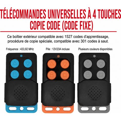 Télécommande copieuse AU946 4 touches en métal 433 MHz au946 41 g – Livraison gratuite