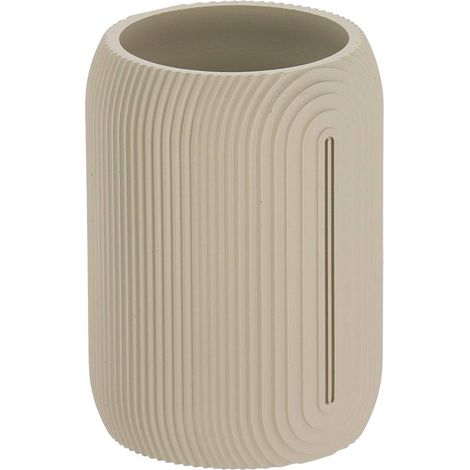 Vaso geométrico de poliresina 270ml - gris - Tendance (1/2)