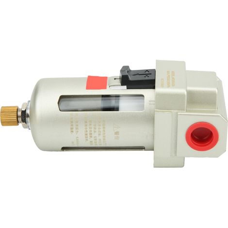 Filtre à air, séparateur huile-eau, outil pneumatique, unité mécanique monobloc, corps en alliage d'aluminium (1/5)