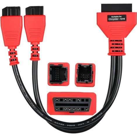 FCA 12+8 Adapter Suitable for Dodge Jeep Fiat Alfa Lancia, Programming Cable Connector, Bypass Gateway Protocol Cable (1/5)