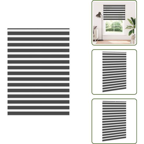 vidaXL Zebrarollo Schwarz 160x230 cm Stoffbreite 155,9 cm Polyester (1/5)