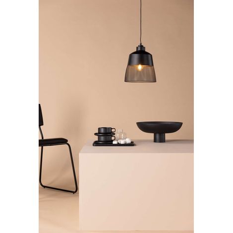 Toulon éclairage lampe pendentif 24x24x29cm noir. (1/5)