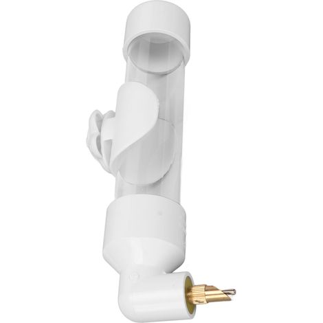 Abreuvoir automatique pour perroquets, bouteille d'eau en acrylique sans danger pour petits, moyens et grands perroquets (blanc). (1/5)