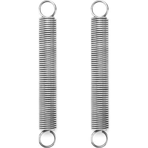 2 Pièces Ressort de Traction, longueur libre de 150 mm, 304 acier inoxydable, diamètre du fil 2 mm, diamètre extérieur 18 mm (1/5)