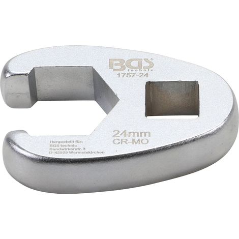 Llave fija BGS Technic cromo 24 mm acero cromo molibdeno