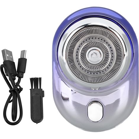 Tondeuse Barbe Homme Mini Coupe-Barbe Précise Affichage Numérique Puissant Acier Inoxydable Dégradé Bleu (1/5)
