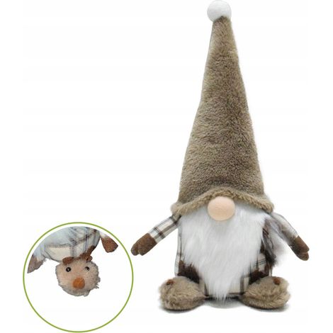Weihnachtswichtel-Ornament, handgenäht im Boho-Stil (1/5)