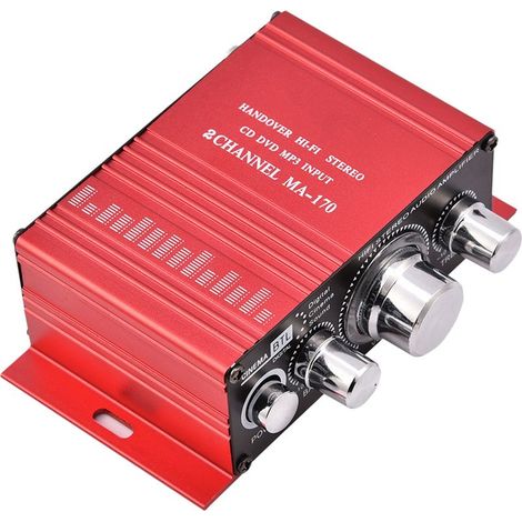 Amplificateur Audio Numérique Mini 12V 2 Canaux HiFi Stéréo Puissance (1/5)