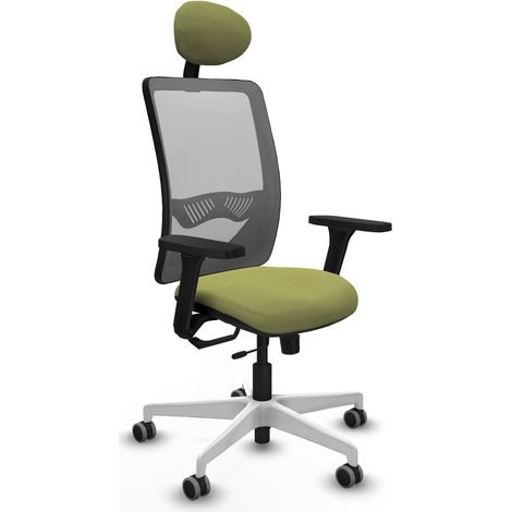 Chaise de bureau piqueras y crespo Zulema gris blanc mousse (1/2)