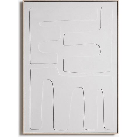 Cuadro decorativo 100x140 cm pintado a mano con relieve Aloxen SKLUM (1/5)