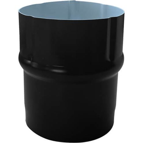 Manchon descente de gouttière aluminium circulaire Ø80 mm noir – Raccord eau pluviale extérieur – ALUHOME