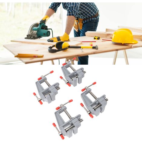 Lot de 4 mini-pinces de table portables industrielles, outils de bricolage manuels (1/5)