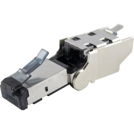 Connecteur RJ45 cat 6a CAE Multimedia Connect série RJ45 Mâle, Blindage à 360° Montage sur câble sans outil , ports ( Prix pour 1 ) (1/2)