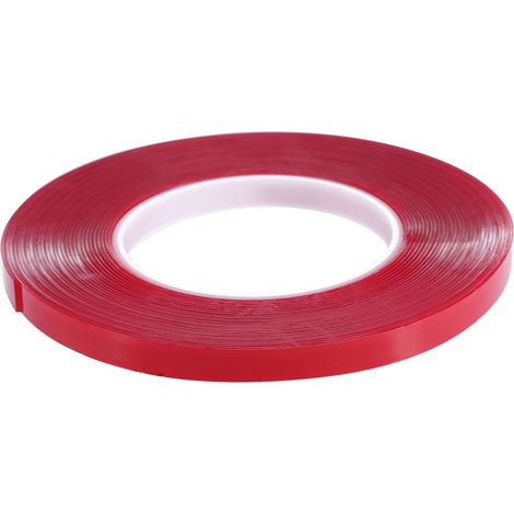 Ruban adhésif double face 10m rouge pour ongles, film transparent pour lentilles de manucure, outil de pose d'ongles (1/5)