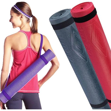 Set 2 Pezzi Tappetini Yoga Antiscivolo 175x60 cm Materassini Allenamento Fitness Colore Assortito (1/4)