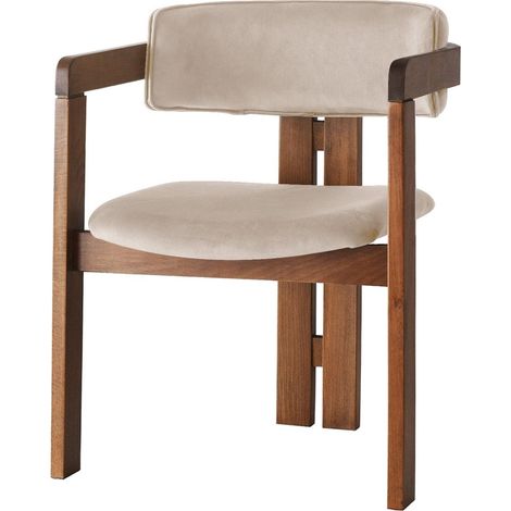 Sedia, seduta, sedia da pranzo Sedia, seduta, sedia da pranzo Noce Beige (1/5)