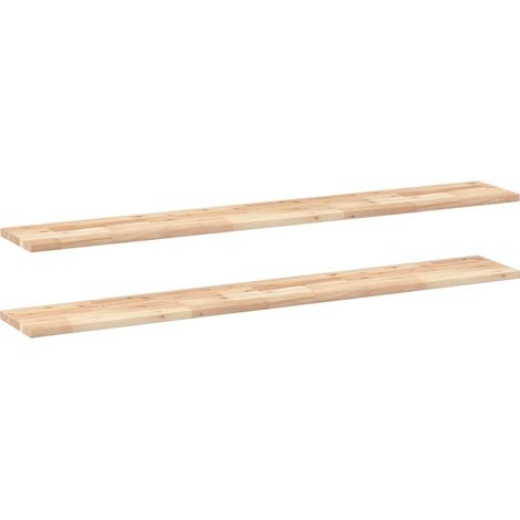 Maison Exclusive - Schweberegale 2 Stk. 160x20x2 cm Massivholz Ak