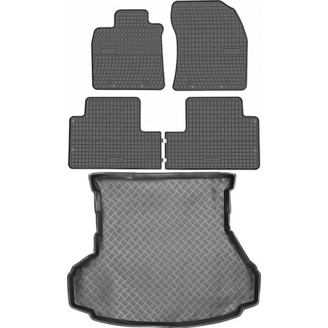 Toyota Avensis III Limousine (2009–2018) – Set: Gummifußmatten + Kofferraummatte