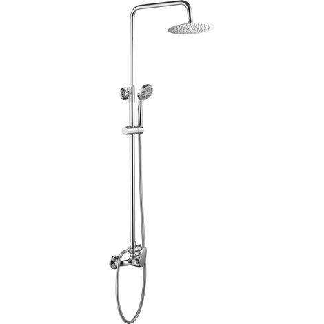 Pommeau de douche rond à levier unique, barre de salle de bain Pacific
