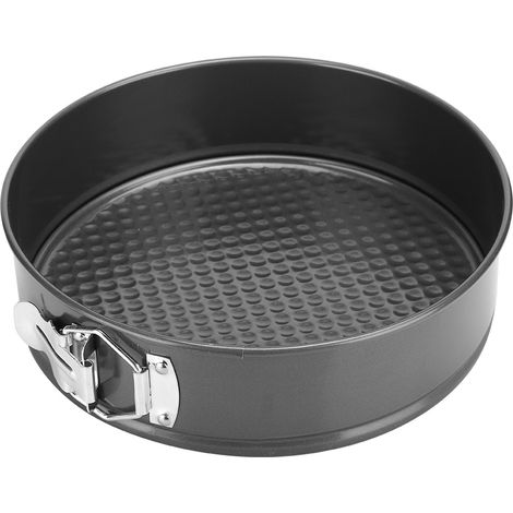 Herausnehmbare runde Kuchenform aus Kohlenstoffstahl, antihaftbeschichtet, für Mousse und selbstgemachtes Gebäck (22 cm) (1/5)