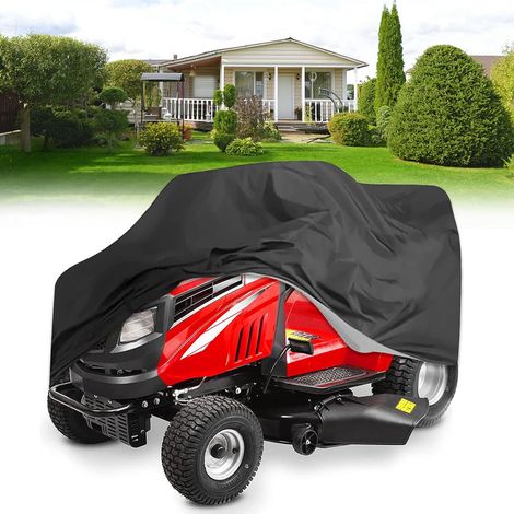 Housse de protection imperméable pour tondeuse à gazon, Housse Tondeuse Etanche Anti-Poussière et anti-UV Oxford 210D, pour Extérieur Jardin Pelouse avec Sac de Stockage 183 x 137 x 117 cm (1/5)