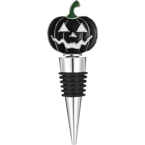 Conservatore per vino di Halloween con accessorio - Nero