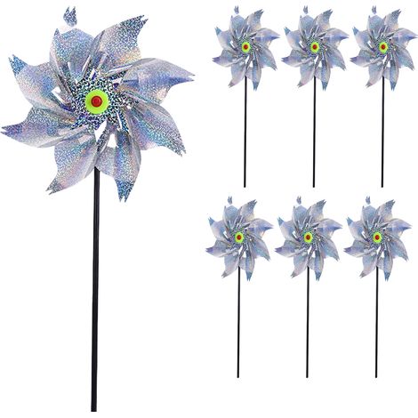 Stück reflektierende Windmühlen, Vogelabwehr-Windmühlen, Vogelabwehr für den Gartenschutz, reflektierende Vogelabwehr, reflektierende Vogelabwehr, reflektierende Vogelabwehr (1/3)