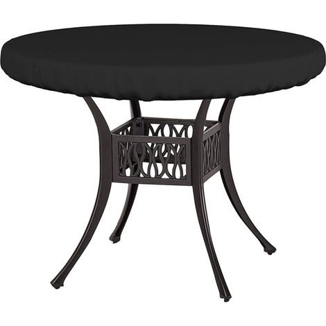 Outdoor Protective Cover for Coffee Table Small Coffee Table Cover Garden Furniture Cover for Small Round Table Top Bistro Table Cover Anti UV 210D Oxford Fabric Ø92x10cm