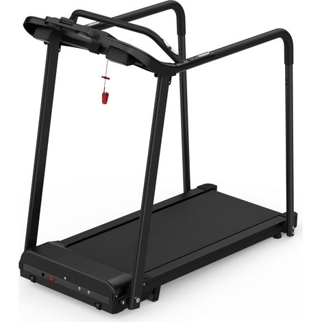 Cinta de correr eléctrica con inclinación ajustable, 120 kg, app y LCD, negra (1/5)