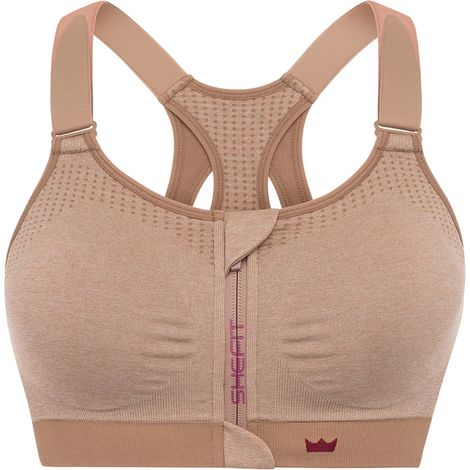 Sujetador deportivo Shefit Beige de sujeción baja 2XL (1/5)