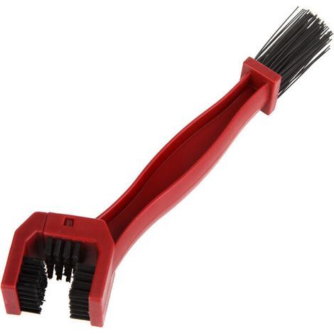 Brosse de nettoyage de chaîne de vélo et moto, rouge – (1/5)