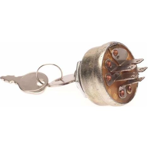 Contacteur à clé 5 bornes pour motorisation de portail – Type magnétique – Diamètre de montage 15,9 mm – Remplace plusieurs références (1/3)