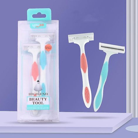 Ensemble d'épilateurs double couche en acier inoxydable pour hommes et femmes, antidérapant et sûr pour l'épilation des aisselles. (1/4)