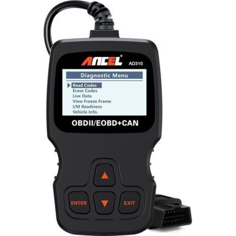Valise diagnostic auto OBD2 – Scanner lecteur de codes moteur – Lecture en temps réel – Compatible BMW, Peugeot, VW, véhicules multimarques - AD310 (1/5)