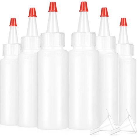 Lot de 20 flacons souples 60 ml pour sauces, avec distributeur et entonnoir, conçus les huiles (1/5)