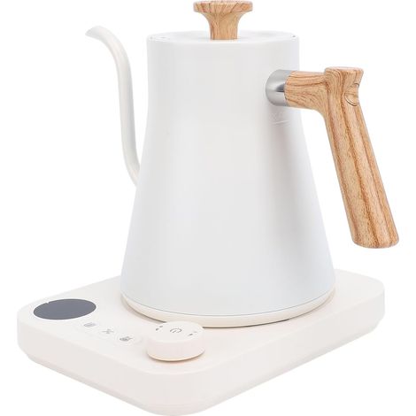 Bouilloire électrique à Col de Cygne avec Contrôle de la Température, Bouilloire électrique pour café et thé avec Minuterie à écran LCD, Chaudière à Eau Puissante et Rapide, (EU) (1/5)