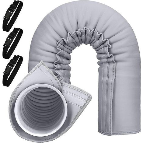 Gaine isolante pour tuyau de climatiseur portable, housse de protection pour tuyau de climatiseur portable, compatible avec les tuyaux d'évacuation de 5 et 5,9 pouces de diamètre. (1/5)