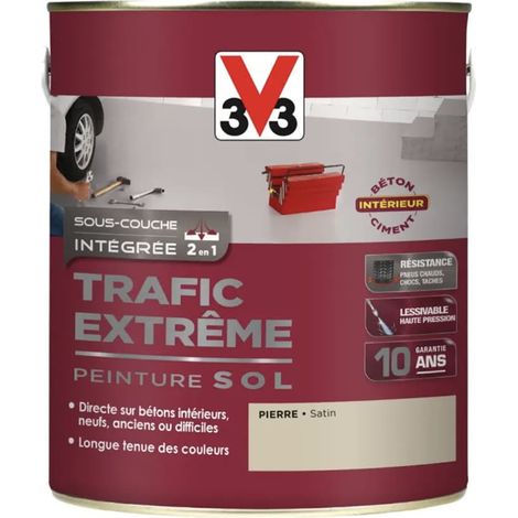 Peinture Sol Résine V33 Trafic Extrême Pierre 0,5 L (1/2)