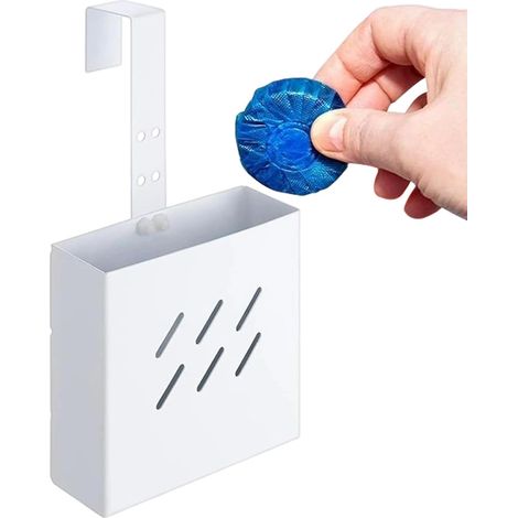 Support en acier inoxydable pour pastilles nettoyantes réservoir de toilettes (1/5)