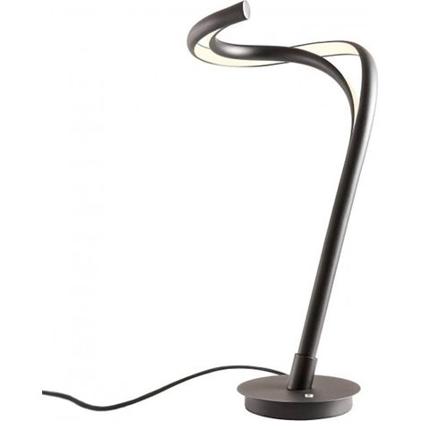 Abat-jour led redo group tempest 01-3603 01-3605 1260lm 3000k lampada tavolo touch dimmerabile, finitura metallo nero