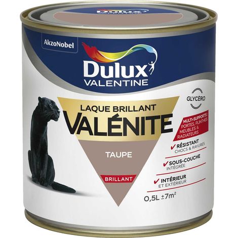Peinture Laque Valénite Brillant Taupe 0,5 L - Dulux Valentine