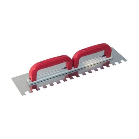 SOFOP TALIAPLAST - Platoir à colle inox 49x11,5 dents 15x15mm 2 poignées (1/3)