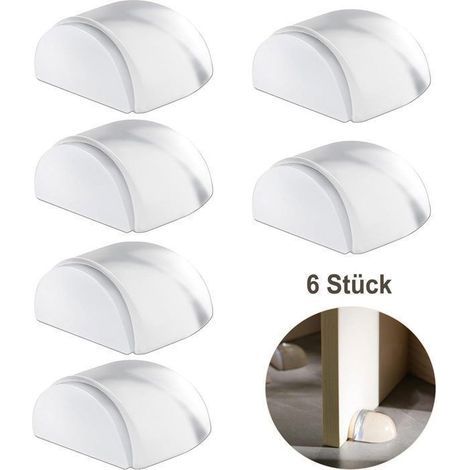 Set mit Bodenaufklebern für Türstopper, transparenter Boden, 6 Stück (6 Stück), für alle Hartböden (1/5)