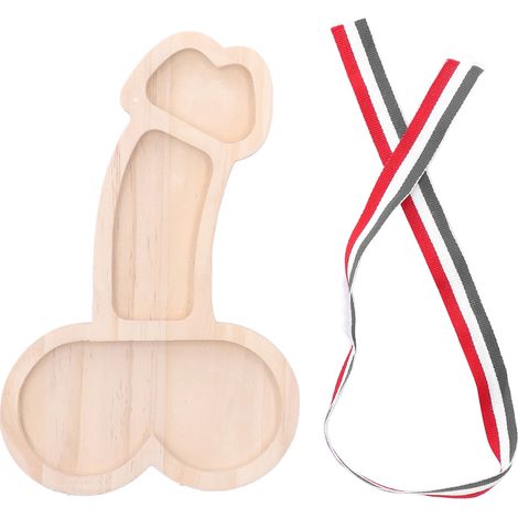 Plateau apéritif original 24cm 3 compartiments sans BPA, assiette à fromage en hêtre, plateau repas pratique pour cadeau, pendaison de crémaillère, fête (1/5)
