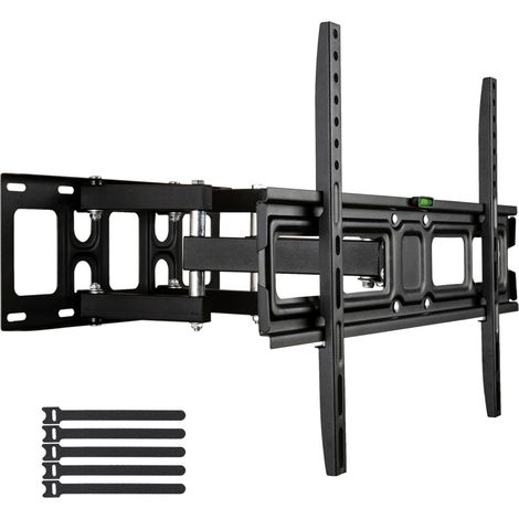 32-70 Zoll Doppelpendel-TV-Ständer mit großem Fuß, Modell TMDS-101, Tragkraft 50 kg/Ventil, 600 x 400 mm, oben und unten -10° bis 10°