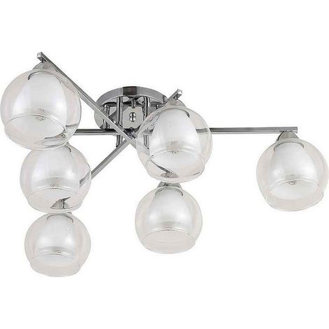 FABRILAMP Lampara plafon MAKALU cromo con 6 luces (1/2)