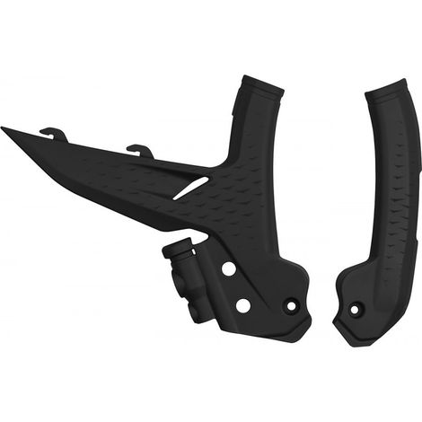 Protezioni telaio UFO per KTM SX 125 / 250 / 300 '23-'25, SXF (SX-F) 250 / 350 / 450 '23-'25, EXC 150 / 250 / 300 '24-'25, EXCF (EXC-F) 250 / 350 / 450 / 500 '24-'25 Colore nero
