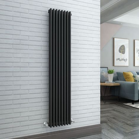 WarmeHaus Traditional Radiator Anthracite Triple Panel 1800x382mm (1/5)